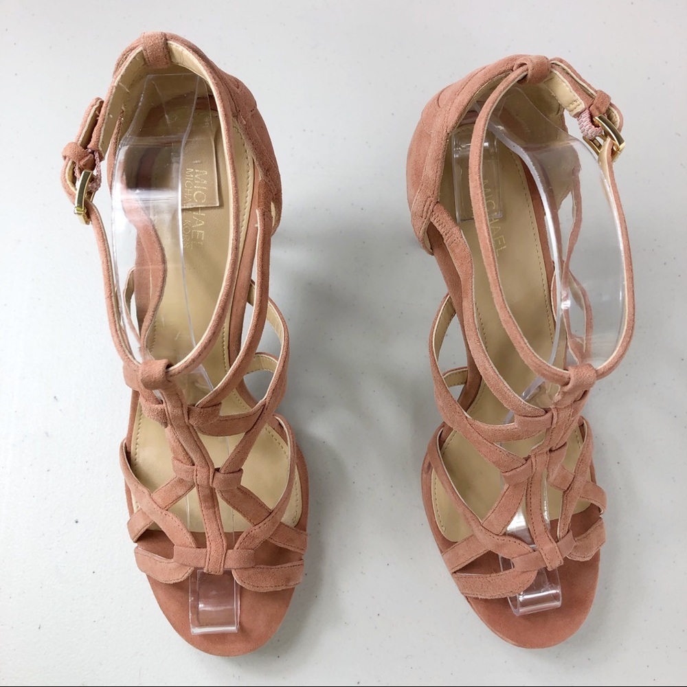 Michael Kors Heeled Crisscross Sandals Size 9.5 M - Picture 2 of 8